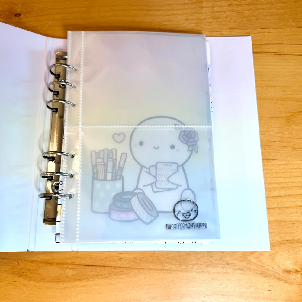 TheCoffeeMonsterzCo TCMC Planner Supplies Binder w/ Dividers & Sheet Protectors